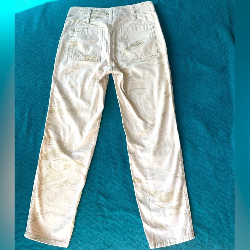Anthropologie Pilcro The Wanderer Utility Pants  Women Size 26 Beige Button Fly - Picture 5 of 9